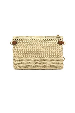 Nefeli pouch bag in light beige crochet straw GIANNI CHIARINI | BS11950COMMSTRCRCH850